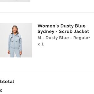 Sydney Scrub Jacket - FIGS Dusty Blue